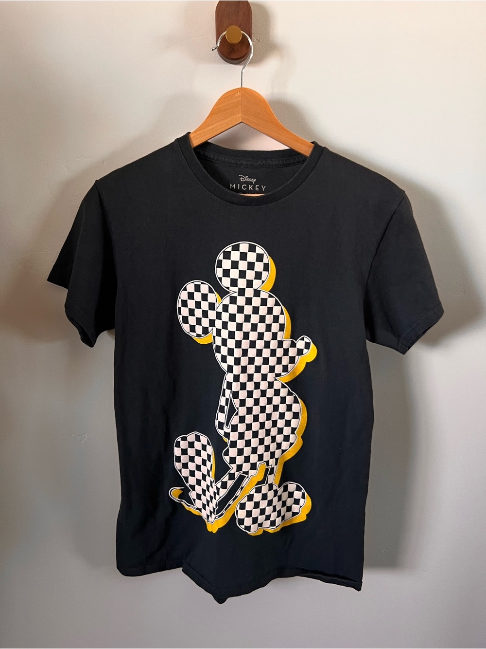 Disney Black Graphic Tee with Yellow Accent